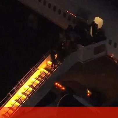 Avião que transportou Nicolás Maduro aterra em Nova Iorque