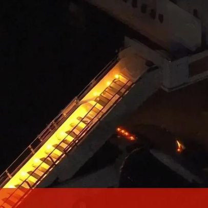 Imagens aéreas mostram Nicolás Maduro a chegar a Nova Iorque