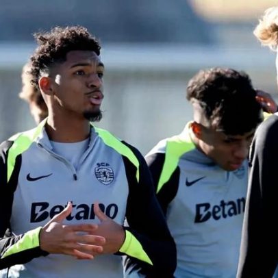 Luis Guilherme e novidades: imagens do treino do Sporting antes das meias-finais