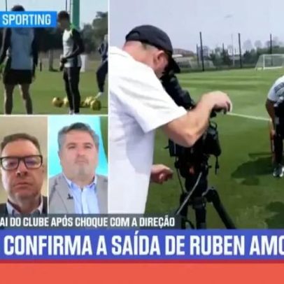 Rúben Amorim apanha um comboio a vapor e esquece que pode apanhar TGV
