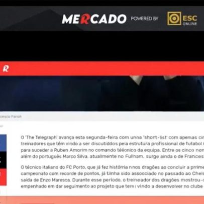 Mercado Record: saída de Amorim do United e lista de sucessores com Farioli