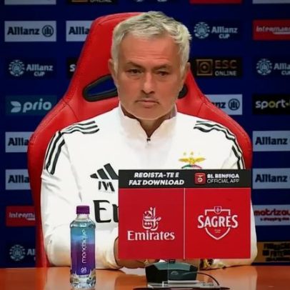 Mourinho comenta arbitragem: não estou a vender fumo nem a fazer teatro