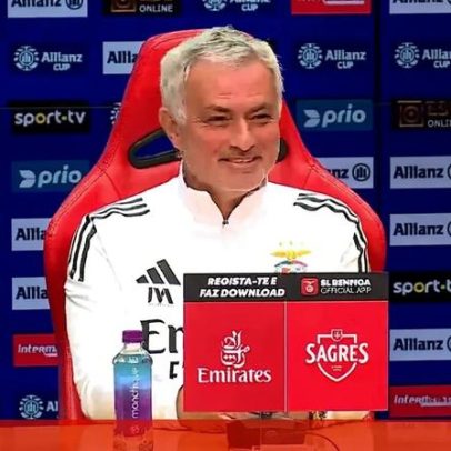 Mourinho diverte na conferência ao pedir outra pergunta