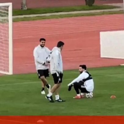 Rafa Silva treina à parte durante estágio do Besiktas em Antália