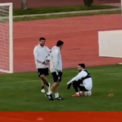 Rafa Silva treina à parte no estágio do Besiktas em Antalya
