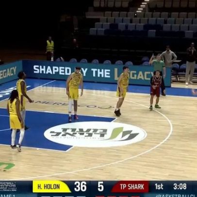 Jogo da Champions da FIBA terminou aos 7 minutos, com 38-5