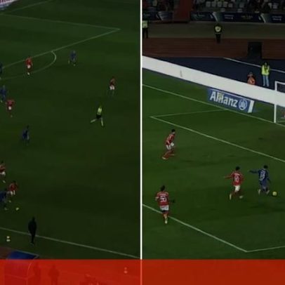 Golo de Zalazar pelo Benfica frente ao Sp. Braga arrancou no meio-campo e marcou