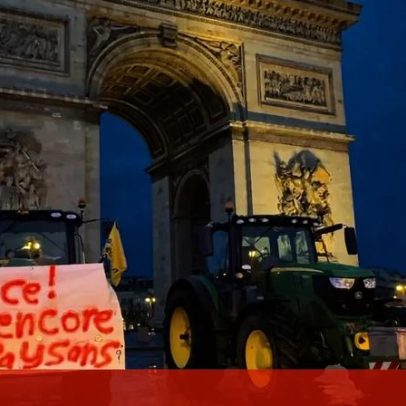 Agricultores levam tratores a Paris para protestar contra Mercosul