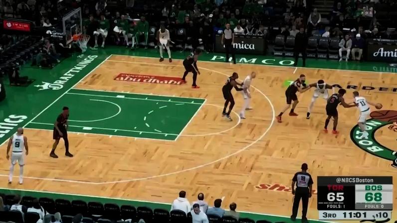 Neemias Queta destaca-se com (uma espécie de...) alley-oop na vitória dos Celtics