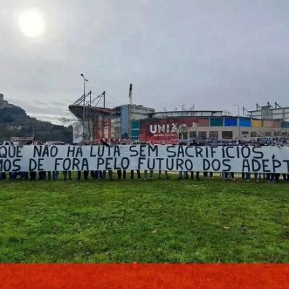 Claques de V. Guimarães e Sp. Braga protestam contra Allianz Cup