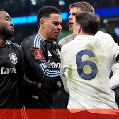 João Palhinha envolvido em confusão no final do Tottenham-Aston Villa
