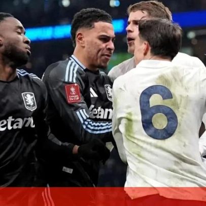 João Palhinha envolvido em confusão no final do Tottenham-Aston Villa