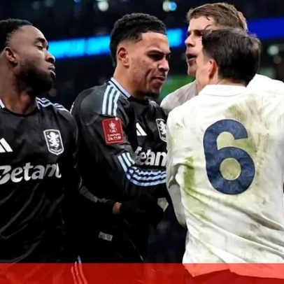 João Palhinha envolvido em confusão no final de Tottenham-Aston Villa