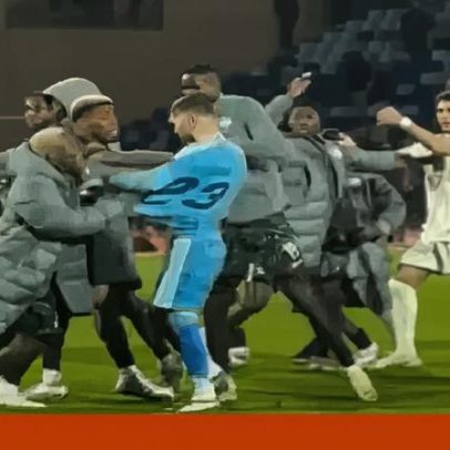 Nigéria-Argélia termina em agressões em campo; filho de Zidane no centro da confusão
