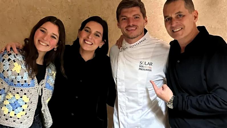 Max Verstappen foi ao Solar dos Presuntos