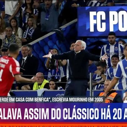 Mourinho impôs mentalidade vencedora no Porto perante o Benfica