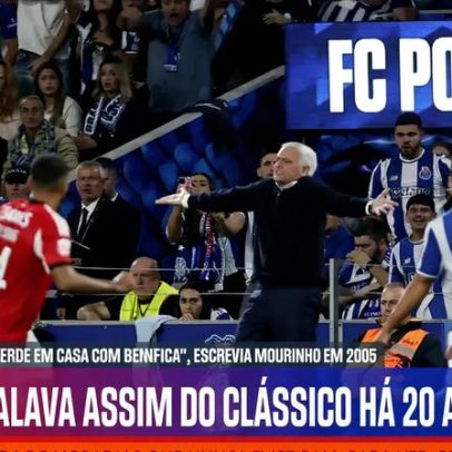 Mourinho impôs mentalidade no Porto, após derrota em casa com o Benfica