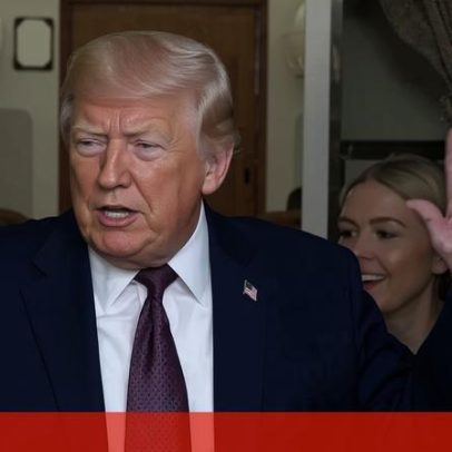 Trump faz piada sobre turbulência a bordo do Air Force One