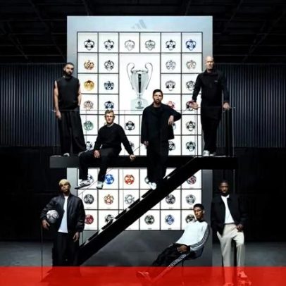 Adidas junta sete astros do futebol para apresentar nova bola da Champions