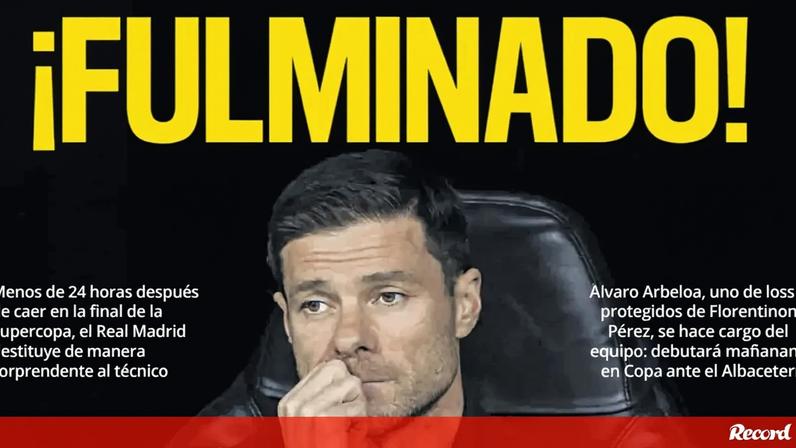 Capa do 'Sport' dá destaque ao despedimento de Xabi Alonso