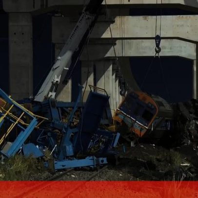 Queda de grua desencadeia descarrilamento de comboio na Tailândia com 29 mortos