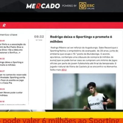 Mercado Record: Ribeiro vale 6 milhões; Faye reservado e United mira português