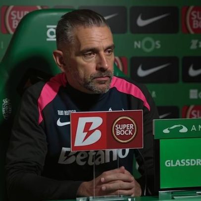 Rui Borges: St. Juste não faz parte da equipa principal do Sporting