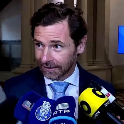 Villas-Boas: lugar diferente no Benfica-FC Porto e reagiu da mesma forma