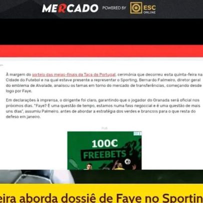 Sporting confirma chegada de Faye em breve e mantém plantel fechado