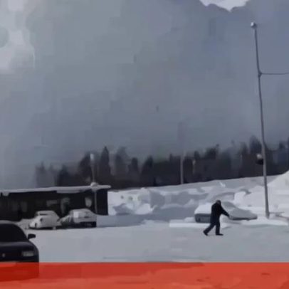 Vídeo mostra avalanche no Cáucaso russo