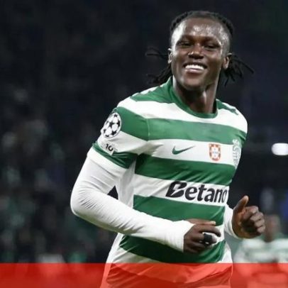 Geovany Quenda atento ao jogo do Sporting reage em inglês fluente