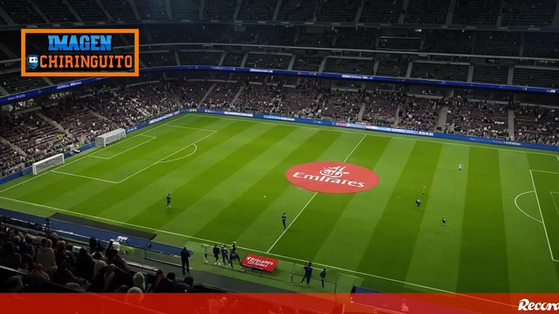 Imagem curiosa captada por fotógrafo do jornal 'Marca'