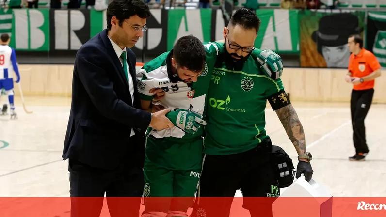 Pedro Roque (na foto, à direita) foi coordenador do departamento de reabilitação de equipa de hóquei em patins do Sporting entre 2014 e 2020