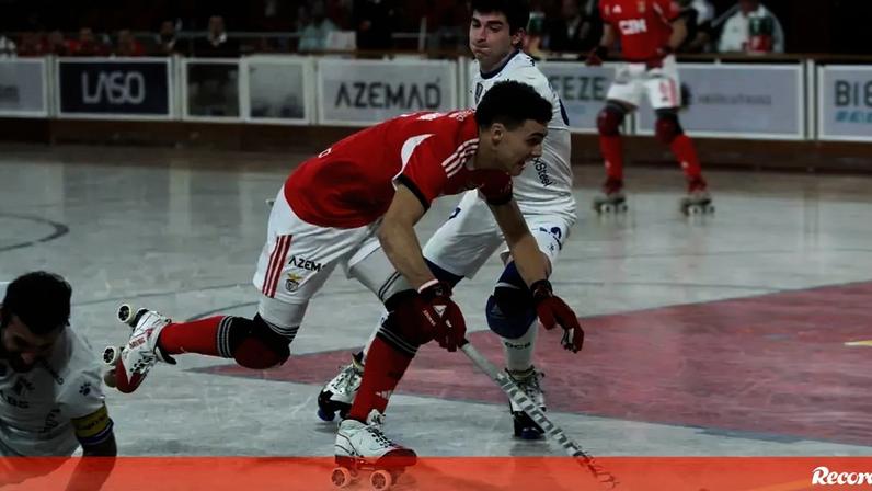 Hóquei em patins: Benfica vence OC Barcelos e reforça liderança no campeonato nacional