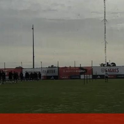 Preparador-físico do Benfica exige esforço máximo durante treino