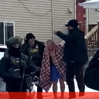 ICE detém ChongLy em casa e o retira apenas com roupa interior