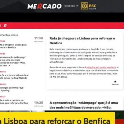 Rafa já em Portugal para regressar ao Benfica e Faye assiste a vitória histórica