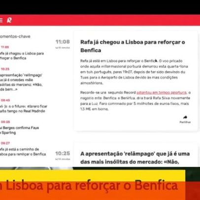 Rafa chega a Portugal para regressar ao Benfica; Faye assiste vitória histórica