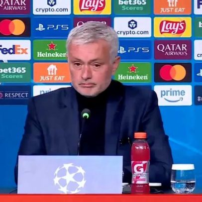 Mourinho comenta ausência de jogadores com dois dígitos e grande jogo do Benfica
