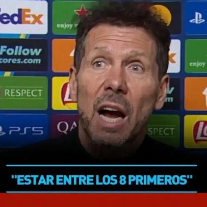 Simeone surpreende-se ao perceber que cometeu gaffe com Top-ocho