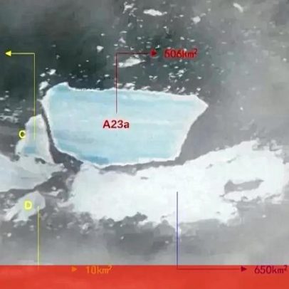 Satélite mostra desintegração do maior iceberg já registado