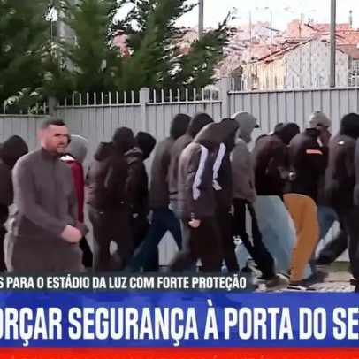 Benfica pede reforço policial com proteção no Seixal e rumo ao Estádio da Luz