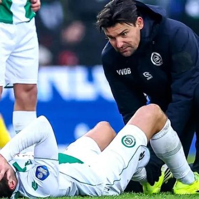 Alvo Resink lesionou-se no jogo Groningen-Benfica