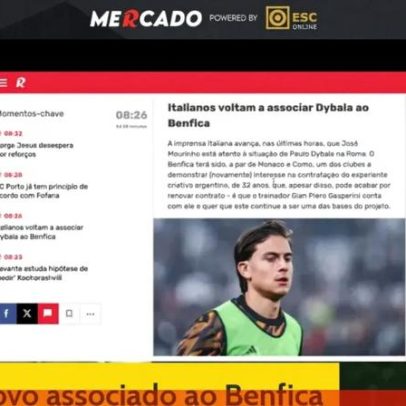 Dybala volta à Luz e FC Porto antecipa novo reforço
