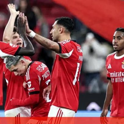 Pavlidis e Prestianni celebram goleada do Benfica nas redes sociais