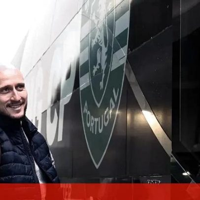 Sporting chega a hotel em Bilbao com incentivos e aplausos a Nuno Santos