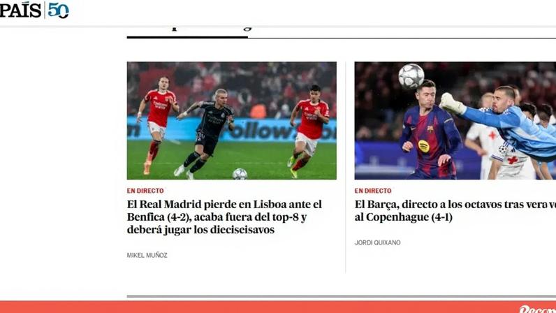A análise da imprensa espanhola à vitória do Benfica