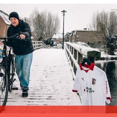 Frio e neve na Holanda: Deventer coberta de branco antes do jogo com Sp. Braga
