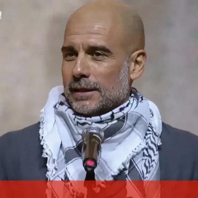 Guardiola apoia Palestina em discurso, questionando onde estão os apoiantes