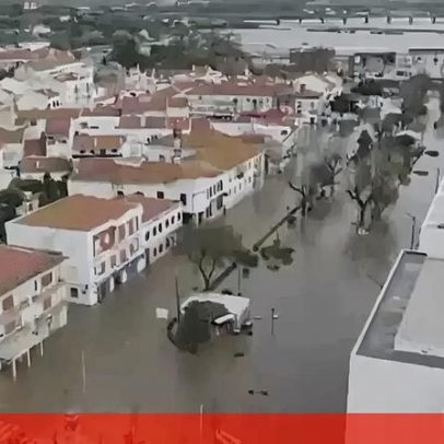 Drone regista os impactos do mau tempo em Alcácer do Sal